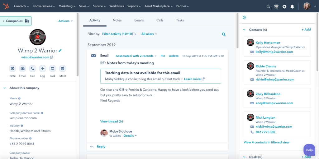 company-records-in-hubspot