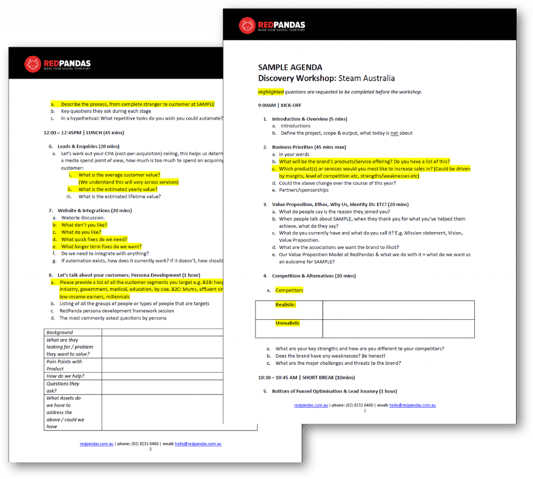 discovery workshop example