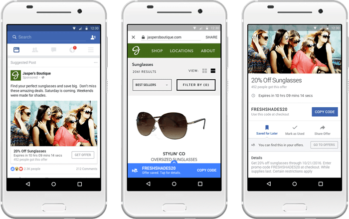 different kinds of facebook ads