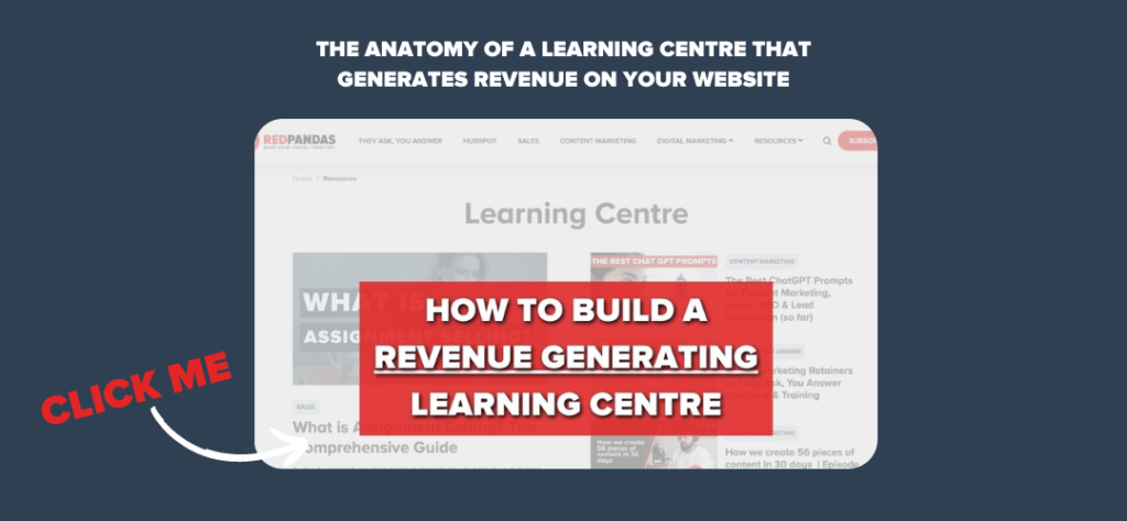 The Anatomy of a Learning Centre that Generates Revenue on Your Website