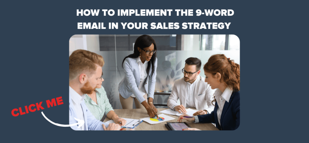 How to implement the 9-word email in your sales strategy