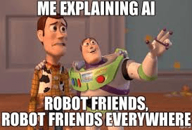 meme about explaining AI