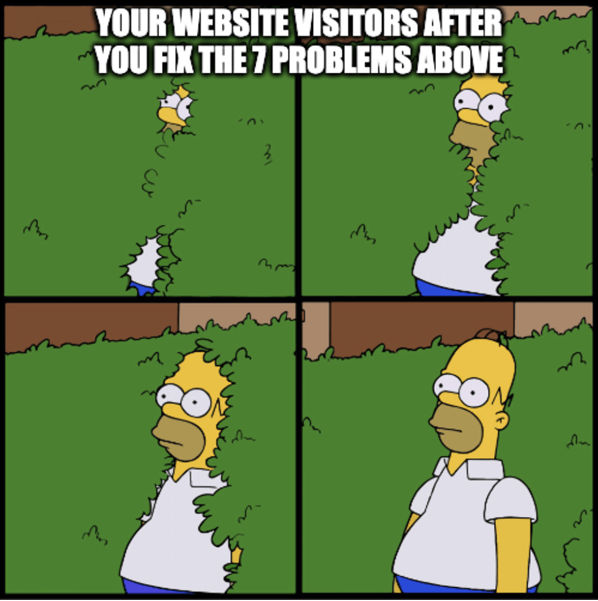 meme about website visitors and bounce rate