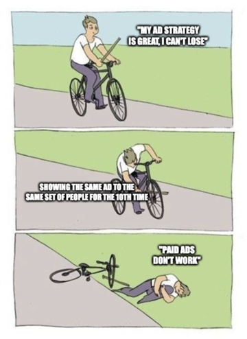 Meme about Meta ads Metrics