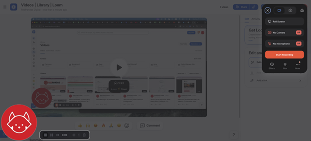 a screenshot of what a loom video looks like